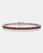 Rubis Éclat Bracelet | Red Moissanite