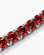 Rubis Éclat Bracelet | Red Moissanite
