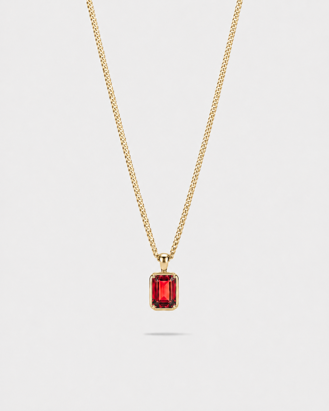 Ruby Pendant Necklace | 1 Carat 18K Gold