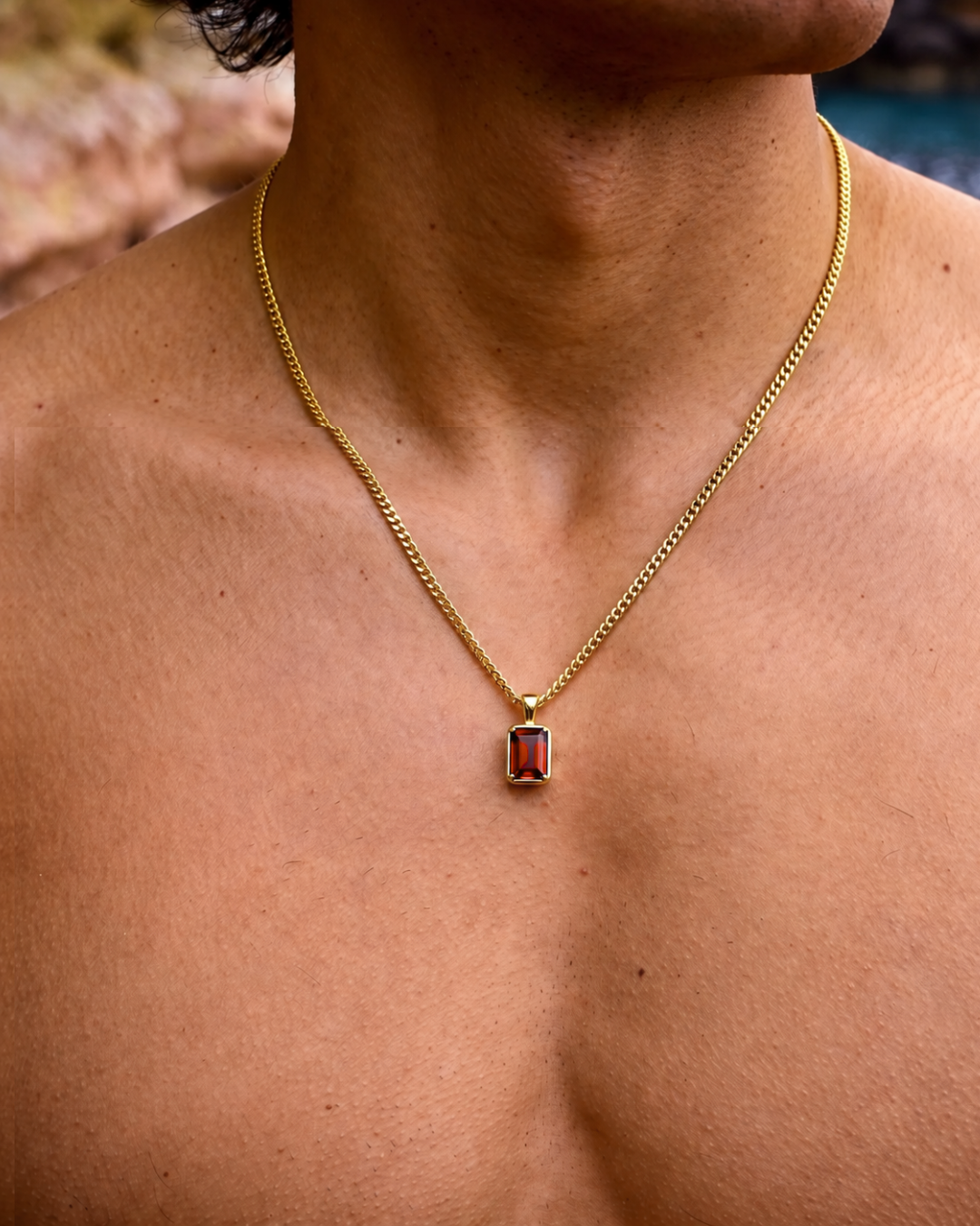 Ruby Pendant Necklace | 1 Carat 18K Gold