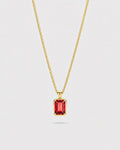 Ruby Pendant Necklace | 2 Carat 18K Gold