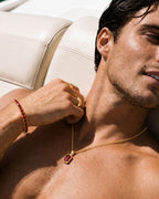 Ruby Pendant Necklace | 2 Carat 18K Gold