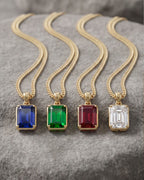 Ruby Pendant Necklace | 2 Carat 18K Gold