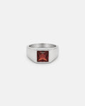 Ruby Ring | Titanium Steel