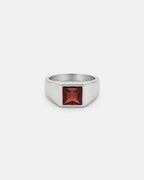 Ruby Ring | Titanium Steel