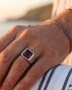 Ruby Ring | Titanium Steel