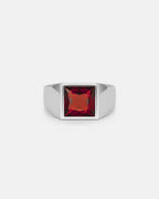 Ruby Ring | Titanium Steel