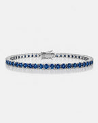 Saphir Éclat Bracelet | Royal Blue Moissanite