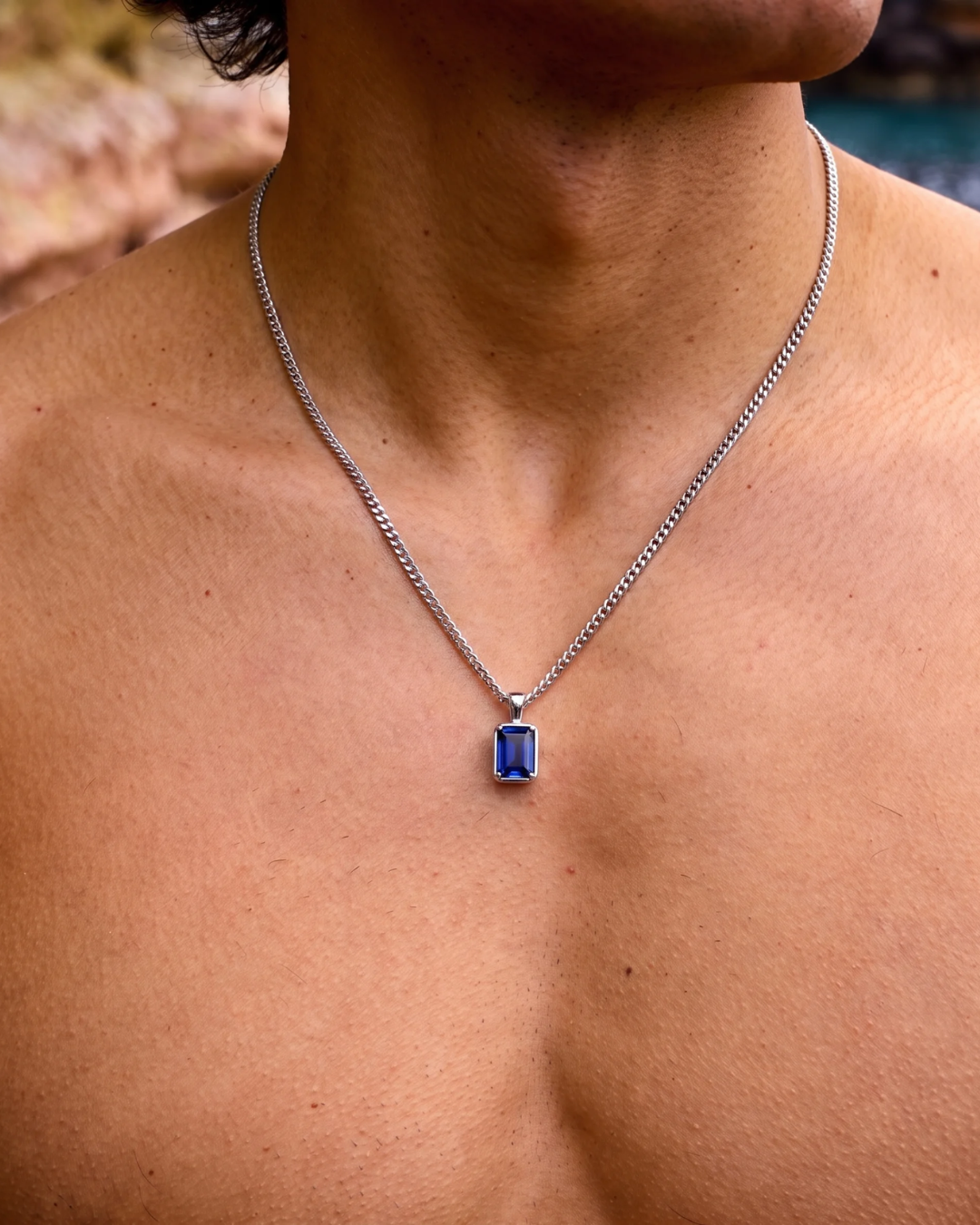 Astra Anhängerkette Saphirblau