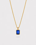 Sapphire Pendant Necklace | 2 Carat 18K Gold