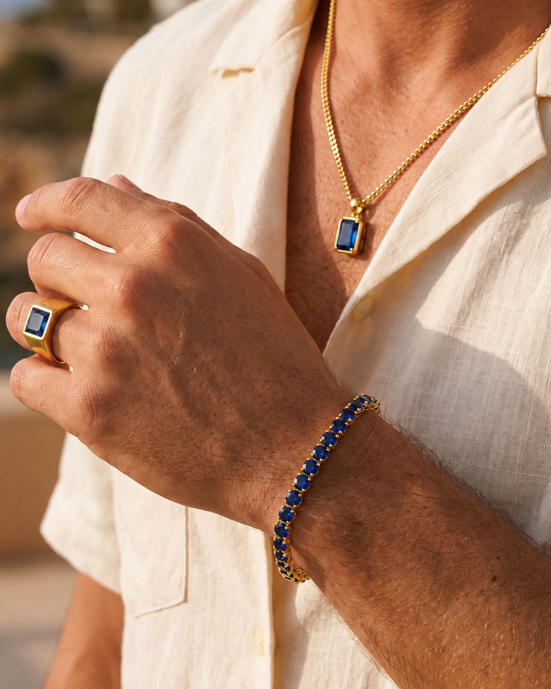 Sapphire Pendant Necklace | 2 Carat 18K Gold