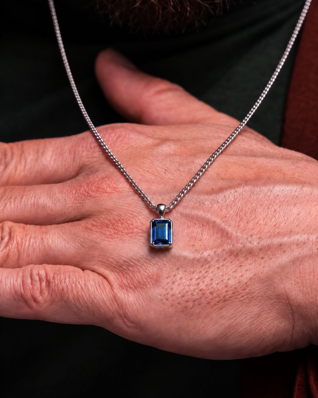 Sapphire Pendant Necklace | 2 Carat
