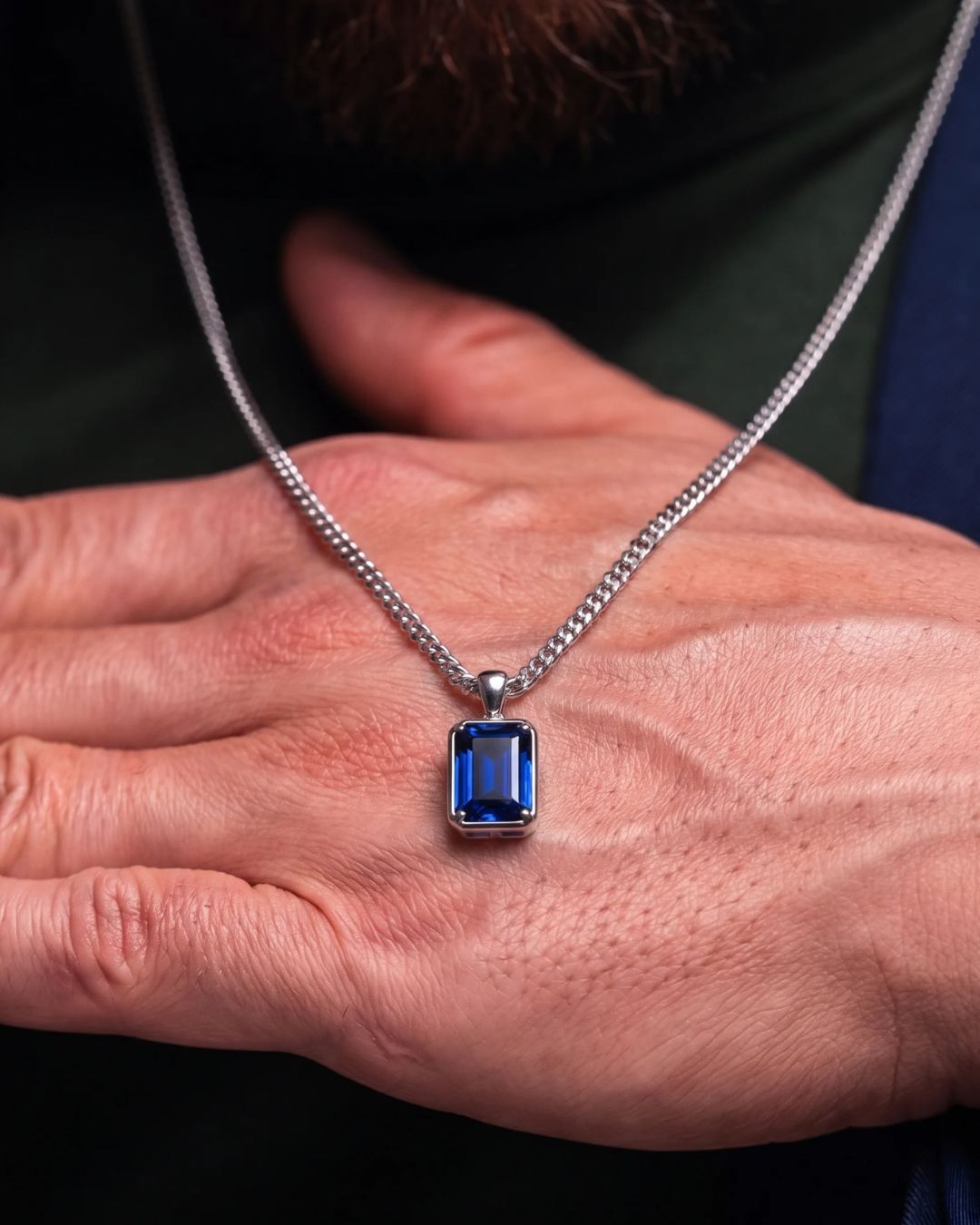 Sapphire Pendant Necklace | 2 Carat