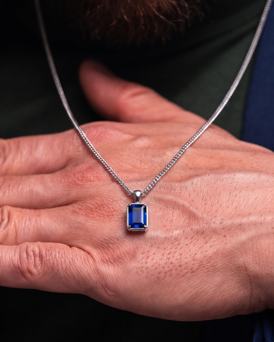 Astra Anhängerkette Saphirblau