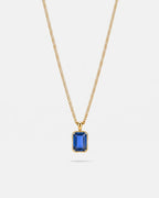 Sapphire Pendant Necklace | 1 Carat 18K Gold