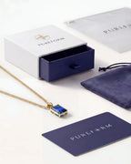 Sapphire Pendant Necklace | 1 Carat 18K Gold