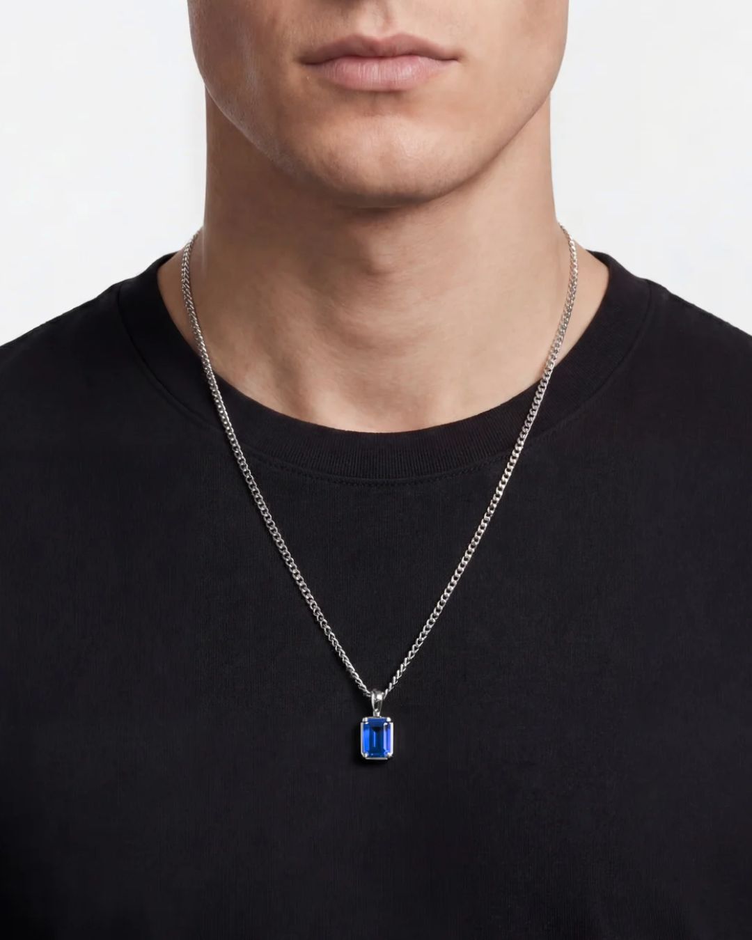 Collier Pendentif Astra | Bleu saphir