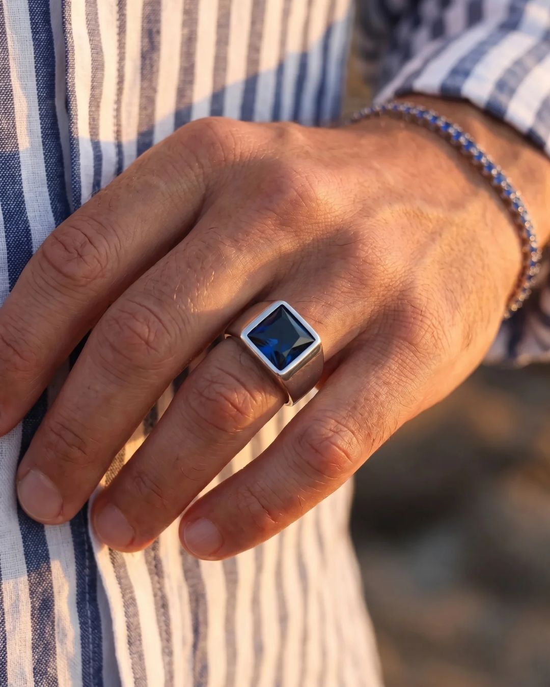 Bague Astra | Bleu saphir