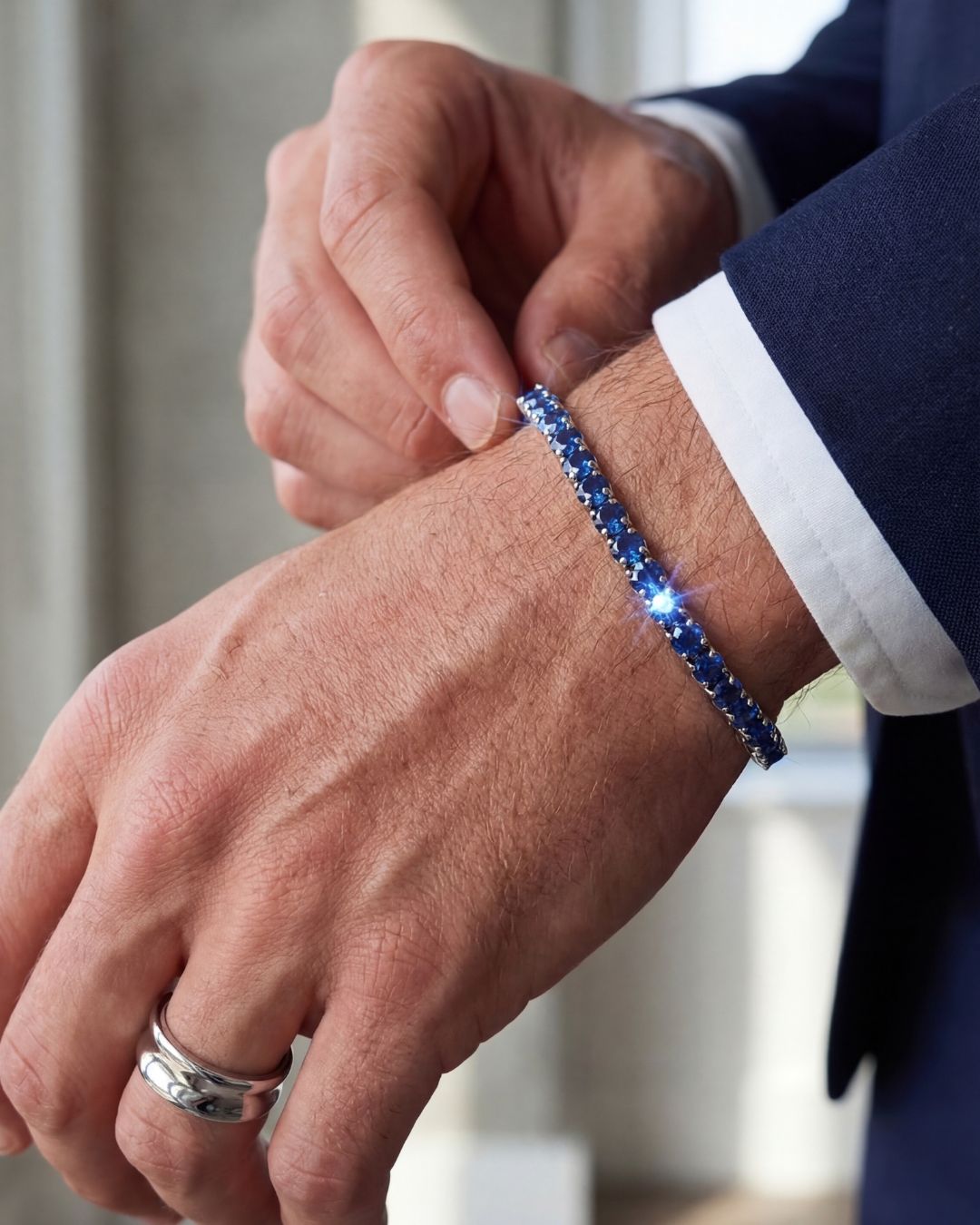 Tennis Bracelet I Sapphire Blue