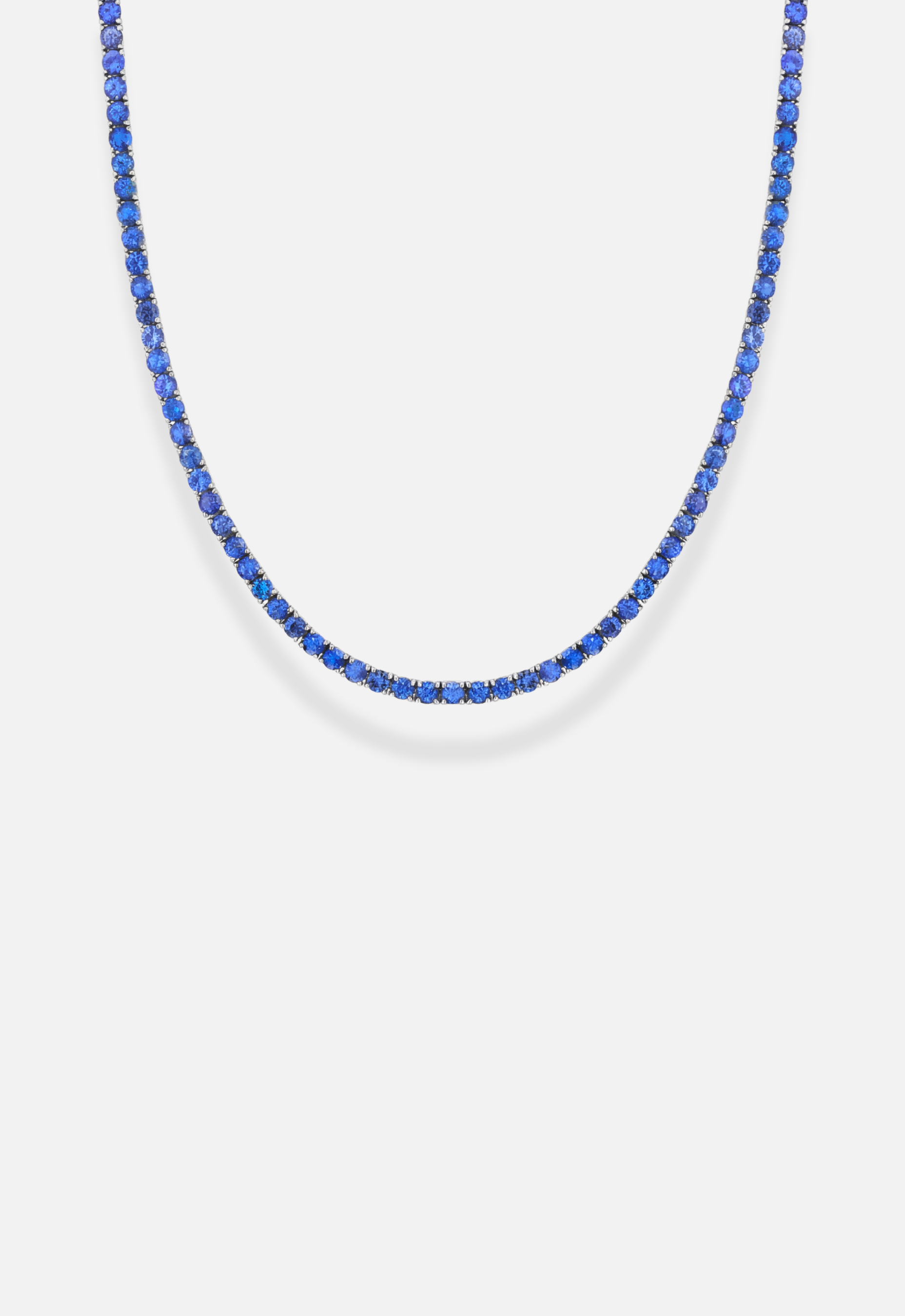 Sapphire Blue Tennis Necklace