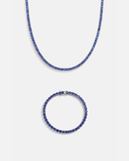 Ozeanblaues Tennisset I 4MM 