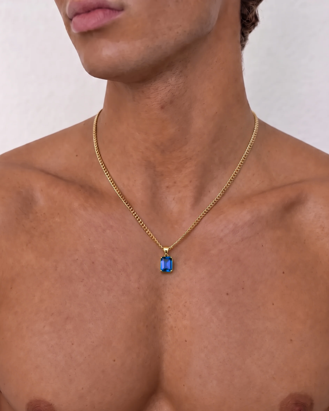 Sapphire Pendant Necklace | 2 Carat 18K Gold