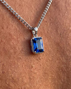 Sapphire Pendant Necklace | 1 Carat