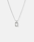 Silhouette Frame Necklace | Silver Plated