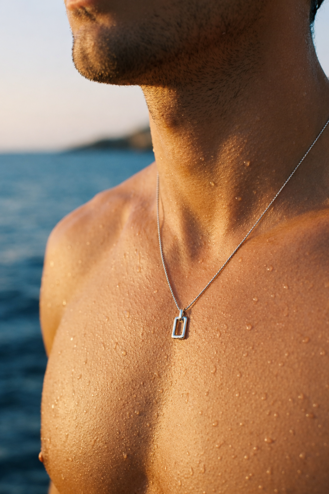 Silhouette Frame Necklace