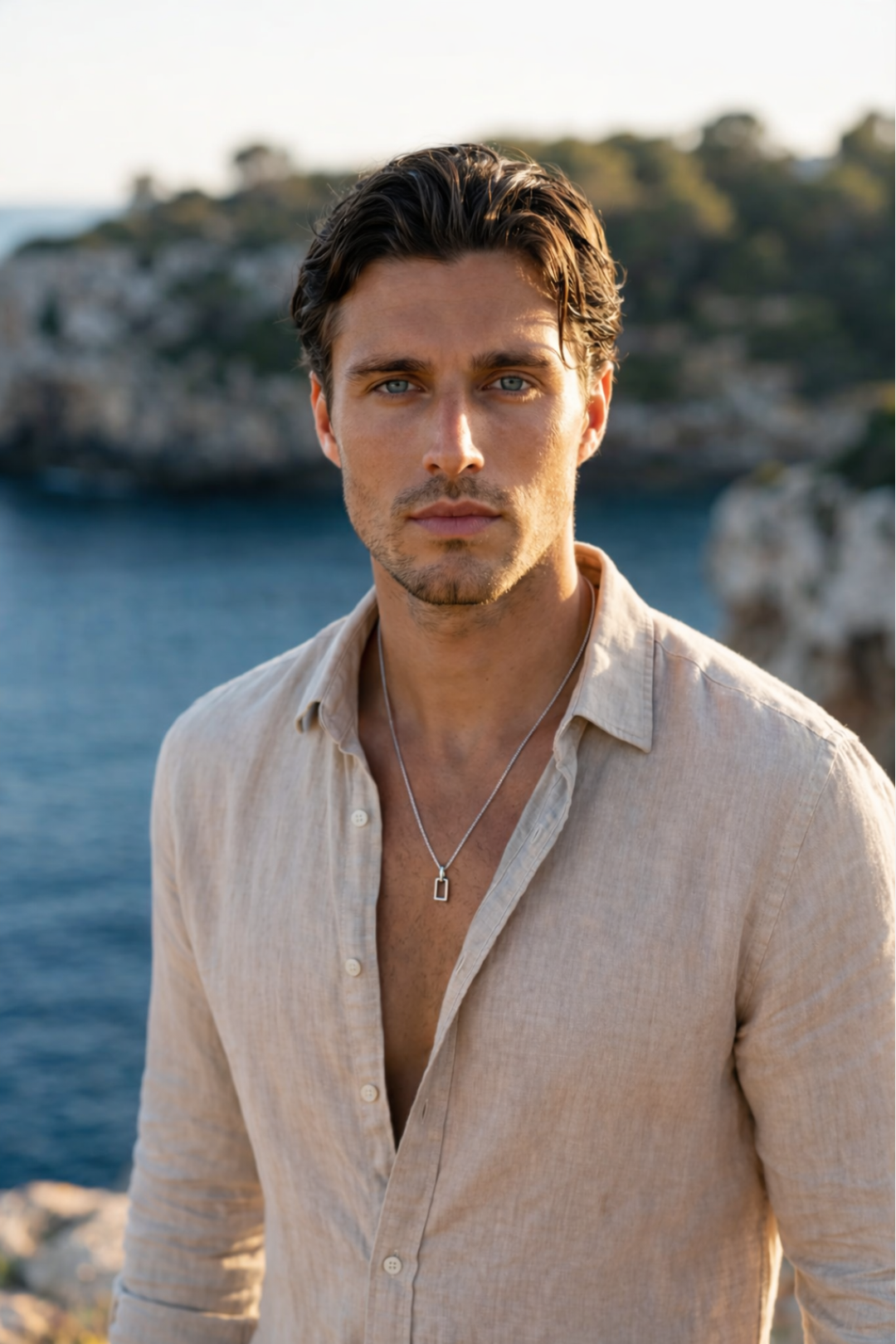 Silhouette Frame Necklace