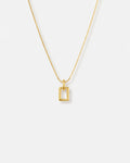 Silhouette Frame Necklace | Gold Plated