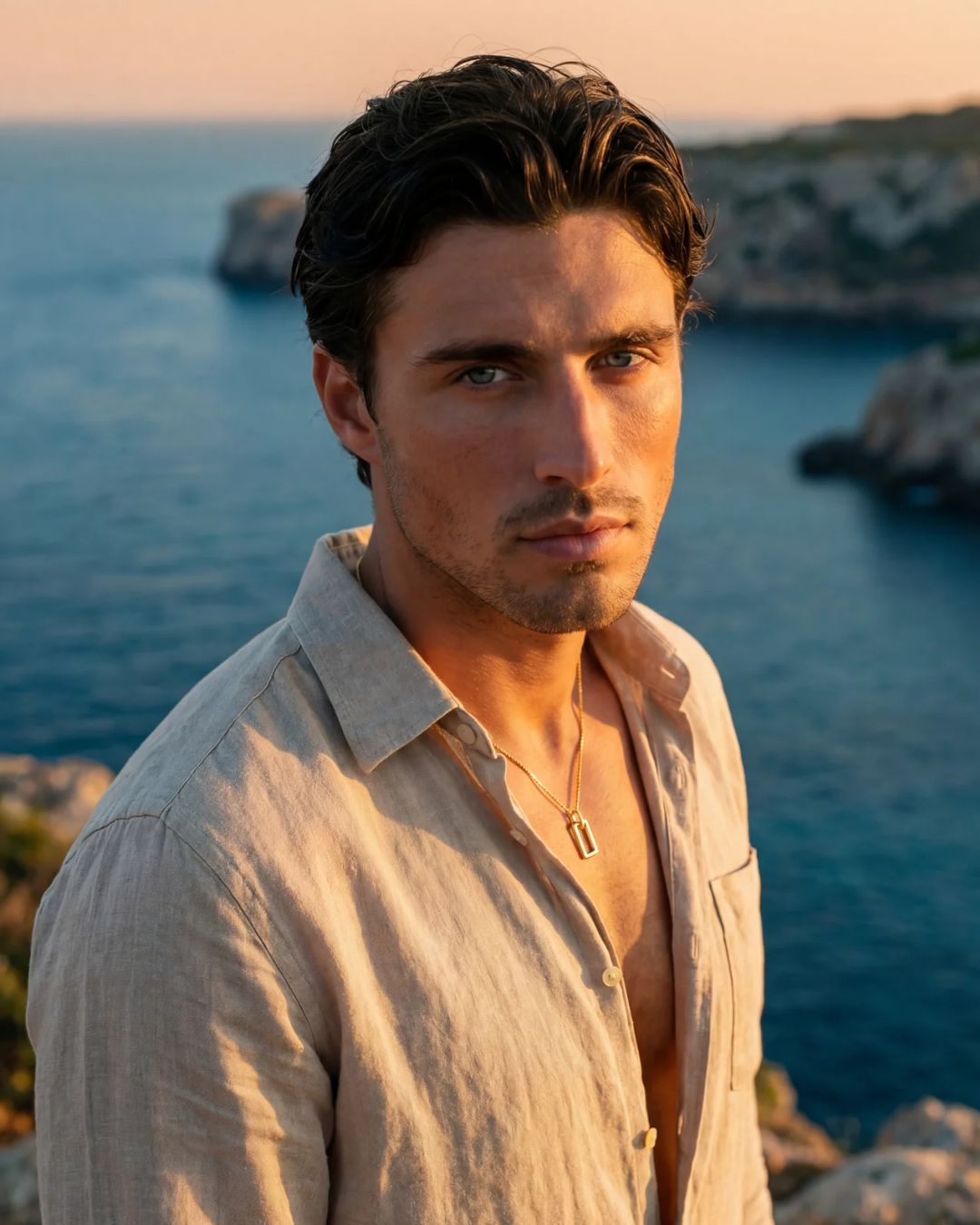 Silhouette Frame Necklace I Gold Plated