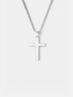 Necklace Platinum Ion-Plated Stainless Steel