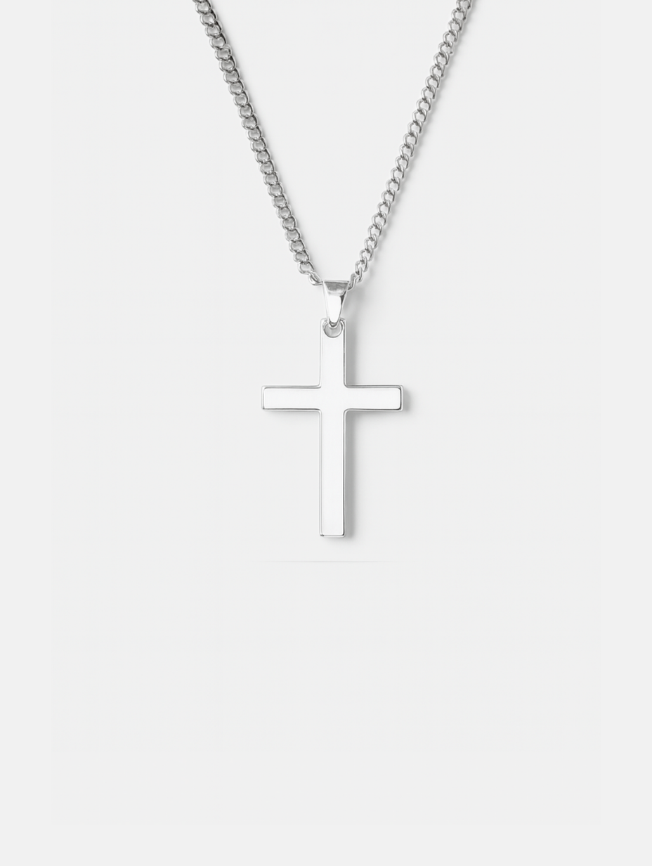 Necklace Platinum Ion-Plated Stainless Steel