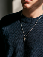 Necklace Platinum Ion-Plated Stainless Steel