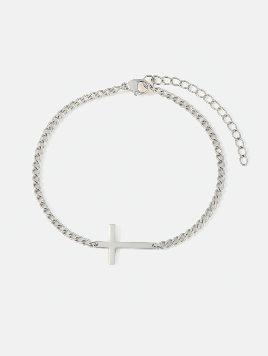 Bracelet Platinum Ion-Plated Stainless Steel