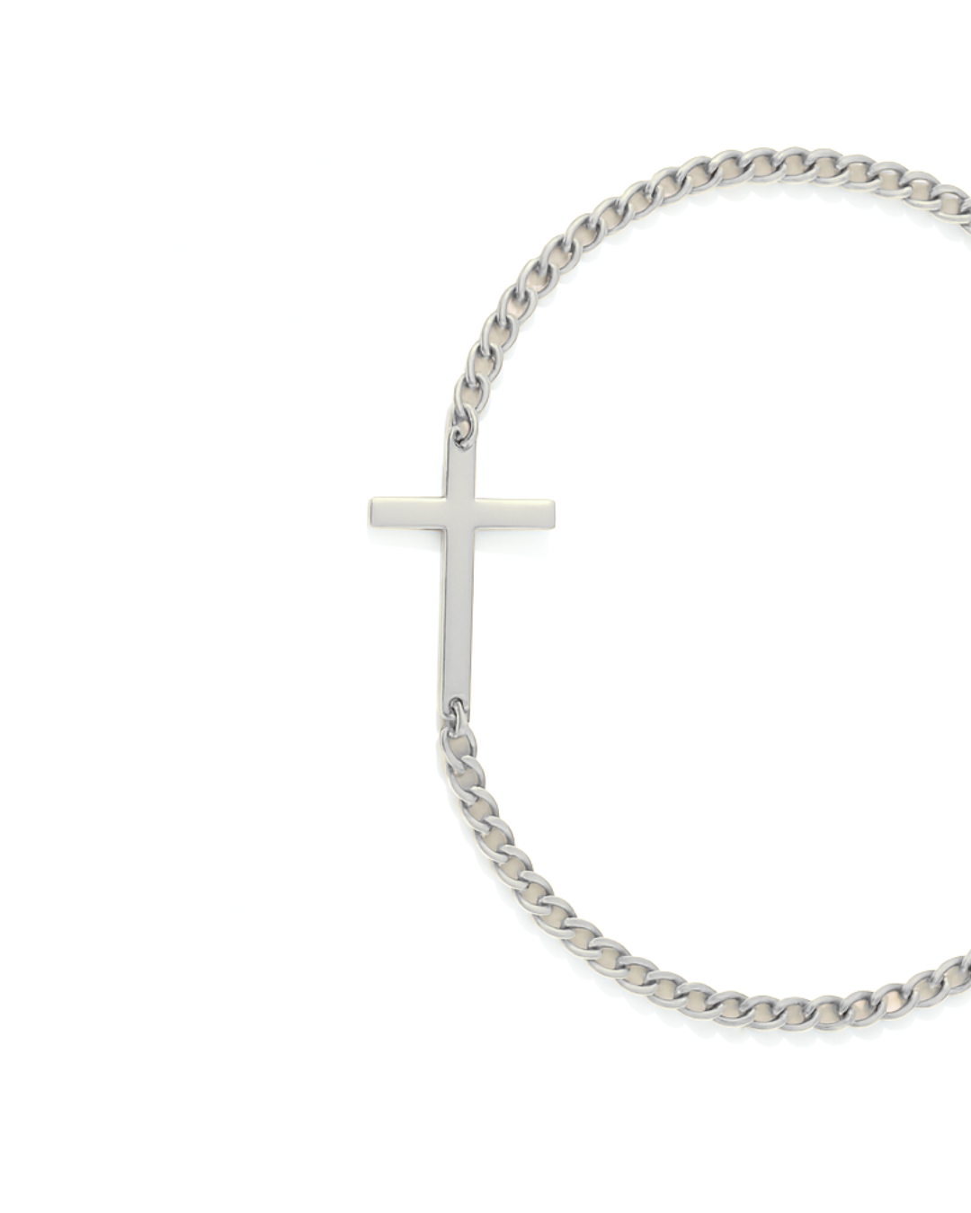 Bracelet Platinum Ion-Plated Stainless Steel