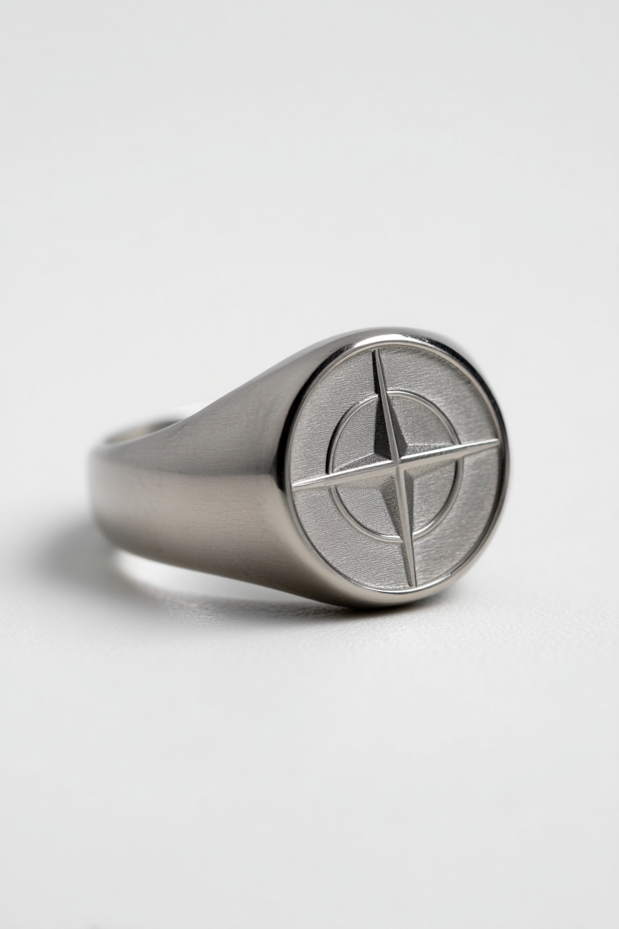 Ring Platinum Ion-Plated Stainless Steel