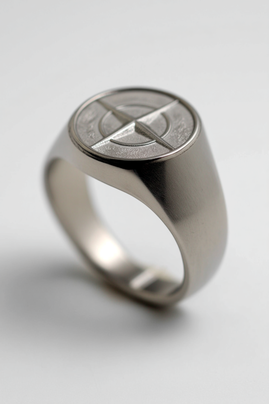 Ring Platinum Ion-Plated Stainless Steel