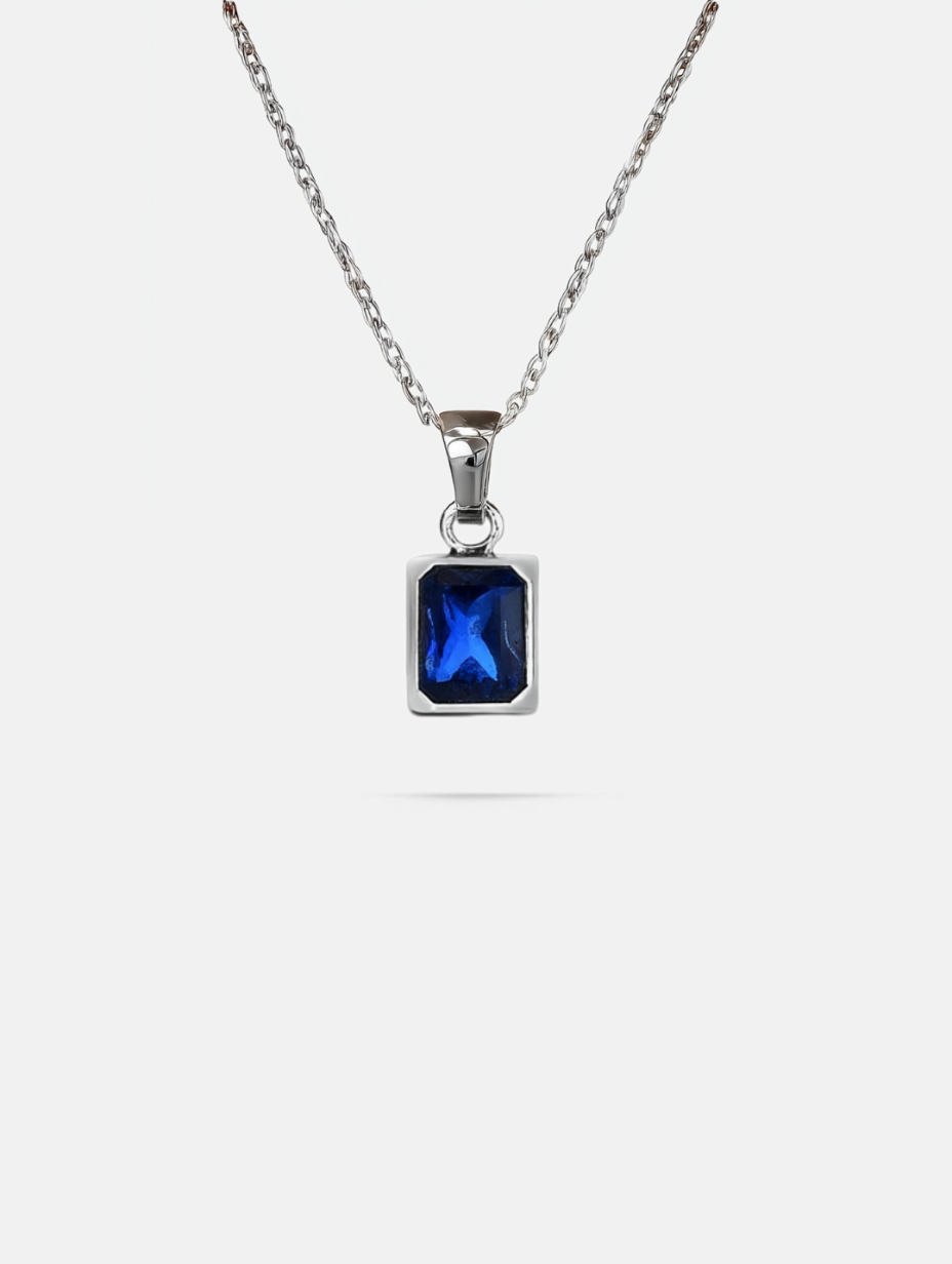 Necklace Sapphire blue
