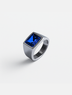 Ring Sapphire blue