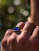 Ring Sapphire blue