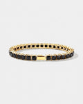Square Tennis Bracelet | Onyx Black 14K Gold