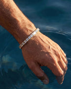 Square Tennis Bracelet | Quartz 14K Gold