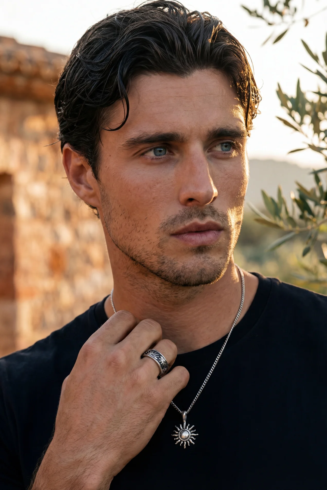 Sun Band Ring – Silver