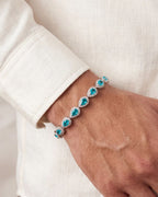 Tropfenförmiges Armband Türkis