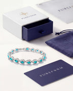 Tropfenförmiges Armband Türkis