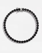 Tennis Bracelet | Onyx Black Silver