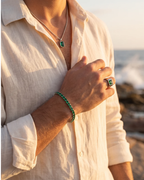Tennis Bracelet | Emerald Green Silver