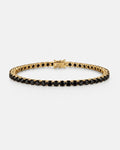 Tennis Bracelet | Onyx Black 14K Gold